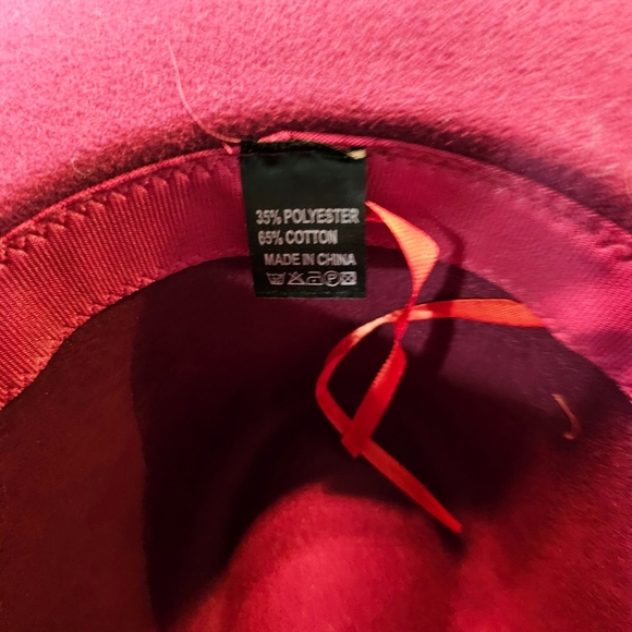 Hand Burned and Painted Wide Brim Fedora Hat With Feathers, Western Feel - Picture 4 of 5